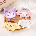 Plush cartoon Sanli Kumi white dog powder rabbit purple pudding diy factory direct slippers socks jewelry decoration