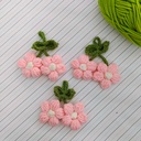 DIY Simple Fashion Flower Keychain Pendant Doll Machine School Bag Colorful Fresh Crochet Cute Clothing Accessories