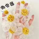 spring and summer yarn petal flower accessories headdress