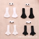 Black and white paw small hand eyes magnetic suction cotton filled couple hand socks accessories clothing shoes and hats accessories full free shipping