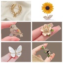 Dumb Golden Pearl Corsage Wheat Suit Brooch Women's High-end All-match High-end Sense Pin Personalized Anti-light Accessories