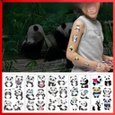 Panda tattoo stickers waterproof sweat children cartoon fun cute spot disposable temporary tattoo stickers