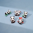 China Panda Brooch Cute Animal Oil Dropping Metal Badge Costume Props Accessories Love Panda Fat Collar Needle