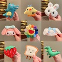 Plush doll brooch cute Japanese cartoon Yugui dog pin accessories sunflower bag pendant clothing accessories