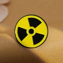 Creative Radioactive Radiation Logo Badge Backpack Denim Fashion Accessories Brooch Trend Creative Chemical Elements