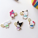 Sanrio Cartoon Brooch Kulomi Gui Dog Sports Style Metal Badge Male and Female Student Clothes Bag Accessories