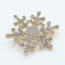 Korean version of the clothing accessories rhinestone Diamond Christmas Snowflake Brooch full of diamond corsage pins supply