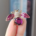 Zircon Diamond Pearl corsage cartoon cute bee brooch alloy dripping oil women's clothing pin accessories