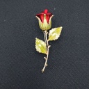 Nordic, Japanese and Korean Rose Brooch High-grade Wufu Chimonanthus Drop Oil Pin Women's Suit Jacket Brooch