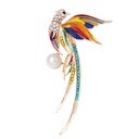 National style hummingbird Phoenix Peacock drop oil brooch brooch brooch imitation enamel clothing accessories