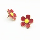 Send you a little red flower brooch jewelry corsage badge anti-light shirt shirt shirt buckle