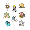 Cartoon Animal Big Collection Badge Dinosaur Hippo Cat Rabbit Monkey Fashion Good Friend Brooch