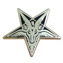 Baphomet Goat Head Brooch Supernatural Pentagram Badge