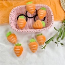 Japanese Style Girl Heart Cute Plush Carrot Brooch Hair Ring Bag Decorative Pin Cute Korean Style Accessories