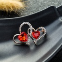 Retro Elegant Love Brooch High-end Women's Fashion All-match Crystal Corsage Light Luxury High-end Pin Suit Accessories