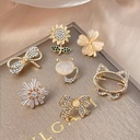 Seamless anti-exposure brooch high-end female corsage pin collar buckle fixed clothes high-grade sense niche pin accessories