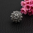 Fashion zircon small Xinqing mini flower brooch shirt small collar pin buckle clothing anti-exposure Accessories