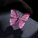 Korean-style Full Diamond Butterfly Brooch Corsage Women's Accessories Coat Pin Cardigan Sweater Simple Chanel Style Decorative Accessories