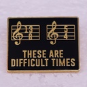 Now is the difficult time brooch music lovers badge accessories