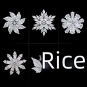 High-grade snowflake zircon brooch women's high-grade sense anti-light buckle exquisite men's suit small corsage accessories