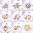 Korean fashion pearl brooch alloy diamond corsage women's clothing accessories pin clothing accessories spot