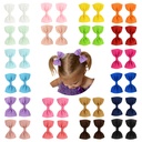 small seven with solid color children's bow cute hairpin baby hair accessories headdress 643