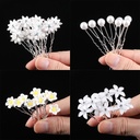 A variety of optional explosions rhinestone Pearl U-shaped fork pin Bride wedding coil hair plug children's pin hairpin flower
