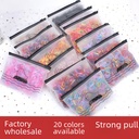 1500 Children's Disposable Color Small Rubber Band Girls' Head Rope Rubber Band Baby Hair Band Summer Hair Accessories