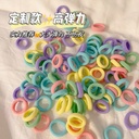 Korean style hair-free cute candy color high elasticity children's rubber band hair band rubber band simple towel ring