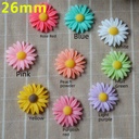 diy mobile phone accessories 26mm sunflower Daisy children's hair rope resin material resin flower accessories