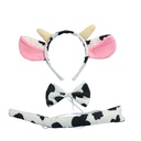 Halloween Calf Tail Set Animal Headwear Children Animal Hair Hoop Cow Dress Up Headband Photo Props