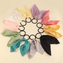 Korean style summer bow ribbon hair rope college style fresh solid color hair band hair tie rubber band suit