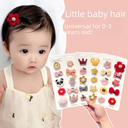 Baby does not hurt the hair fetal hair clip hair accessories female infant hair clip children hair clip accessories Princess baby headdress