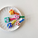 Korean Children's Hairpin Colorful Geometric One-character Clip Girl's Side Clip Bangs Clip Baby's Accessories Headwear