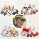 A127 factory children's cute headdress hair accessories baby bow rubber band set 1 Group