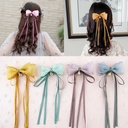 Chinese Antique Children's Hair Accessories Long Ribbon Bow Hairpin Princess Headdress Little Girl's Fairy Hanfu Hairpin