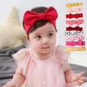 Korean version of children's cute bow Plaid hair accessories baby children's hair elastic hair accessories