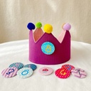 Korean ins style children's birthday hat Crown ball ball party theme hat photography photo props in stock
