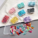 50 Pack 3cm paint color children BB clip candy color cute baby hairpin girl side clip bangs clip