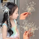 Super Fairy Butterfly Tassel Hair Accessories Girls' Antique Hanfu Hairpin Children's Crystal Performance Mori Princess Advanced Headwear