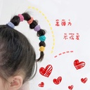 small circle children do not hurt hair ring set strong pull continuous infant hair rope girls hair accessories