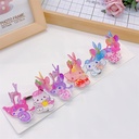 little girl acrylic cartoon animal Princess bullet clip windmill rotating hairpin clamp whole box top clip