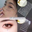 dance makeup eyebrow stickers self-adhesive rhinestone eye corner stickers face rhinestone stickers acrylic gemstone face stickers forehead