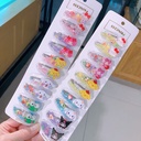 Cartoon Japanese Cute Children's BB Clip Yugui Dog Kulomi Hairpin Hair Accessories Naked Diamond Merlot Bangs Edge Clip