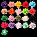 Popular Girls High quality soft chiffon headdress flower baby hair accessories 20 colors in stock