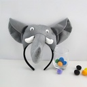 Children's Performance Animal Headwear Stereo Elephant Headband Children's Cartoon Shape Forest Character Performance Props Hair Accessories