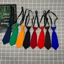 children's tie ammonia cotton matte candy color small tie ins Japanese Korean solid color black student men and women