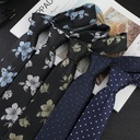 Men's tie business formal jacquard polyester 7cm tie spot work professional tie factory direct supply
