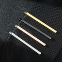 Simple Korean Style Thin Tie Clip Men's Groom's Wedding Professional Security Copper Tie Clip