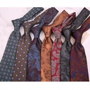 新花色斜纹涤丝时尚男士商务正装领带 8CM箭头型花领带西装配饰